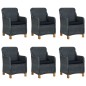 vidaXL Set comedor jardín 7 pzas cojines ratán sintético gris oscuro vidaXL Set comedor jardín 7 pzas cojines ratán sintético gris oscuro