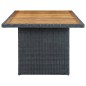 vidaXL Set comedor jardín 7 pzas cojines ratán sintético gris oscuro vidaXL Set comedor jardín 7 pzas cojines ratán sintético gris oscuro