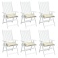 vidaXL Cojines sillas de jardín 6 uds tela Oxford crema 50x50x7 cm vidaXL Cojines sillas de jardín 6 uds tela Oxford crema 50x50x7 cm