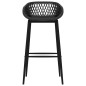 vidaXL Mesa alta y taburetes de bar 5 piezas negro vidaXL Mesa alta y taburetes de bar 5 piezas negro