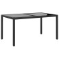 vidaXL Set de comedor de jardín 5 pzas ratán sintético vidrio templado vidaXL Set de comedor de jardín 5 pzas ratán sintético vidrio templado