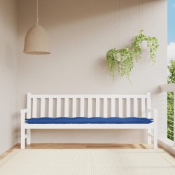 vidaXL Cojín de banco de jardín tela Oxford azul 200x50x7 cm