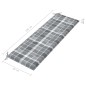 vidaXL Banco de jardín 3 plazas madera maciza eucalipto y cojín 150 cm vidaXL Banco de jardín 3 plazas madera maciza eucalipto y cojín 150 cm