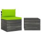 vidaXL Muebles de jardín de palets 2 piezas cojines madera maciza pino vidaXL Muebles de jardín de palets 2 piezas cojines madera maciza pino