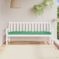 vidaXL Cojín de banco de jardín tela Oxford verde 180x50x7 cm