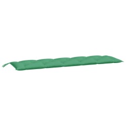 vidaXL Cojín de banco de jardín tela Oxford verde 180x50x7 cm