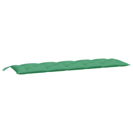vidaXL Cojín de banco de jardín tela Oxford verde 180x50x7 cm