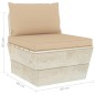 vidaXL Muebles de jardín de palets 6 piezas y cojines madera de abeto vidaXL Muebles de jardín de palets 6 piezas y cojines madera de abeto