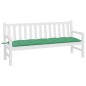 vidaXL Cojín de banco de jardín tela Oxford verde 180x50x7 cm