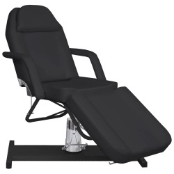 vidaXL Camilla de masaje negra 180x62x(87-112) cm