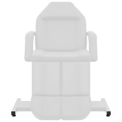 vidaXL Sillón de salón de belleza cuero sintético blanco 180x62x78 cm