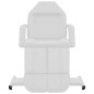vidaXL Sillón de salón de belleza cuero sintético blanco 180x62x78 cm vidaXL Sillón de salón de belleza cuero sintético blanco 180x62x78 cm