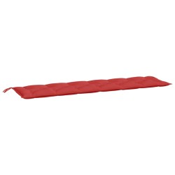vidaXL Cojín de banco de jardín tela Oxford rojo 200x50x7 cm