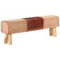vidaXL Banco potro gimnasio cuero y madera acacia maciza marrón 160 cm vidaXL Banco potro gimnasio cuero y madera acacia maciza marrón 160 cm