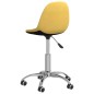 vidaXL Sillas de comedor giratorias 2 uds tela amarillo mostaza vidaXL Sillas de comedor giratorias 2 uds tela amarillo mostaza