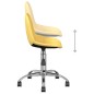 vidaXL Sillas de comedor giratorias 2 uds tela amarillo mostaza vidaXL Sillas de comedor giratorias 2 uds tela amarillo mostaza