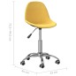vidaXL Sillas de comedor giratorias 2 uds tela amarillo mostaza vidaXL Sillas de comedor giratorias 2 uds tela amarillo mostaza