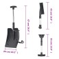 vidaXL Kit de pala quitanieves 3 en 1 aluminio negro vidaXL Kit de pala quitanieves 3 en 1 aluminio negro
