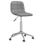 vidaXL Sillas de comedor giratorias 2 uds tela gris claro vidaXL Sillas de comedor giratorias 2 uds tela gris claro