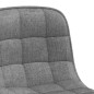 vidaXL Sillas de comedor giratorias 2 uds tela gris claro vidaXL Sillas de comedor giratorias 2 uds tela gris claro