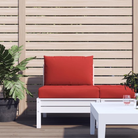 vidaXL Cojines para palets 2 unidades tela Oxford rojo