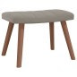vidaXL Silla mecedora con reposapiés terciopelo gris claro vidaXL Silla mecedora con reposapiés terciopelo gris claro