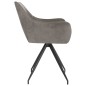 vidaXL Sillas de comedor 2 unidades terciopelo gris claro