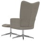 vidaXL Silla de relajación con reposapiés terciopelo gris claro vidaXL Silla de relajación con reposapiés terciopelo gris claro