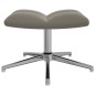 vidaXL Silla de relajación con reposapiés terciopelo gris claro vidaXL Silla de relajación con reposapiés terciopelo gris claro