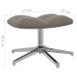 vidaXL Silla de relajación con reposapiés terciopelo gris claro vidaXL Silla de relajación con reposapiés terciopelo gris claro