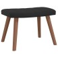vidaXL Sillón de relax con taburete terciopelo negro vidaXL Sillón de relax con taburete terciopelo negro