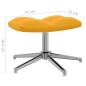 vidaXL Silla de relajación con reposapiés terciopelo amarillo mostaza vidaXL Silla de relajación con reposapiés terciopelo amarillo mostaza