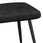vidaXL Silla de relajación con reposapiés tela negra vidaXL Silla de relajación con reposapiés tela negra