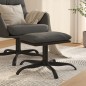 vidaXL Reposapiés de tela y cuero sintético gris oscuro 60x60x36 cm vidaXL Reposapiés de tela y cuero sintético gris oscuro 60x60x36 cm