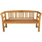 vidaXL Banco de jardín con cojín madera maciza de acacia 157 cm vidaXL Banco de jardín con cojín madera maciza de acacia 157 cm
