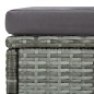 vidaXL Set de muebles de jardín 6 pzas y cojines ratán sintético gris vidaXL Set de muebles de jardín 6 pzas y cojines ratán sintético gris
