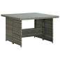 vidaXL Set de muebles de jardín 6 pzas y cojines ratán sintético gris vidaXL Set de muebles de jardín 6 pzas y cojines ratán sintético gris