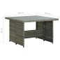 vidaXL Set de muebles de jardín 6 pzas y cojines ratán sintético gris vidaXL Set de muebles de jardín 6 pzas y cojines ratán sintético gris