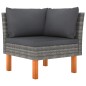 vidaXL Set muebles de jardín 3 pzas ratán sintético madera eucalipto vidaXL Set muebles de jardín 3 pzas ratán sintético madera eucalipto