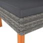 vidaXL Set muebles de jardín 3 pzas ratán sintético madera eucalipto vidaXL Set muebles de jardín 3 pzas ratán sintético madera eucalipto