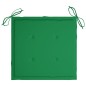 vidaXL Sillas de jardín plegables 4 uds cojines madera maciza acacia vidaXL Sillas de jardín plegables 4 uds cojines madera maciza acacia