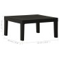vidaXL Set de muebles de jardín 2 piezas con cojines plástico gris vidaXL Set de muebles de jardín 2 piezas con cojines plástico gris