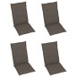 vidaXL Sillas de jardín reclinables 3 uds madera maciza acacia cojines vidaXL Sillas de jardín reclinables 3 uds madera maciza acacia cojines