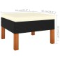 vidaXL Set muebles de jardín 3 pzas ratán sintético madera eucalipto