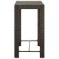 vidaXL Set de bar para jardín 7 pzas y cojines ratán sintético marrón vidaXL Set de bar para jardín 7 pzas y cojines ratán sintético marrón