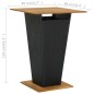 vidaXL Conjunto de bar para jardín 5 piezas negro