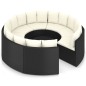 vidaXL Set de sofás de jardín 9 piezas y cojines ratán sintético negro vidaXL Set de sofás de jardín 9 piezas y cojines ratán sintético negro