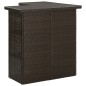 vidaXL Set de bar para jardín 16 pzas y cojines ratán sintético marrón vidaXL Set de bar para jardín 16 pzas y cojines ratán sintético marrón