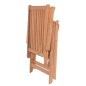 vidaXL Sillas de jardín reclinables 4 unidades madera maciza de teca vidaXL Sillas de jardín reclinables 4 unidades madera maciza de teca