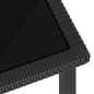 vidaXL Conjunto de comedor de jardín 5 piezas ratán sintético negro vidaXL Conjunto de comedor de jardín 5 piezas ratán sintético negro